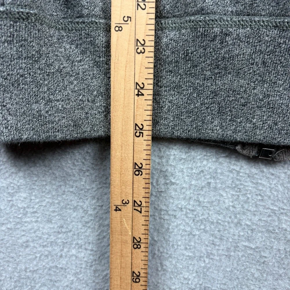 Polo Ralph Lauren Hoodie Mens Medium Gray Full Zip Thermal Lined Hood Fleece